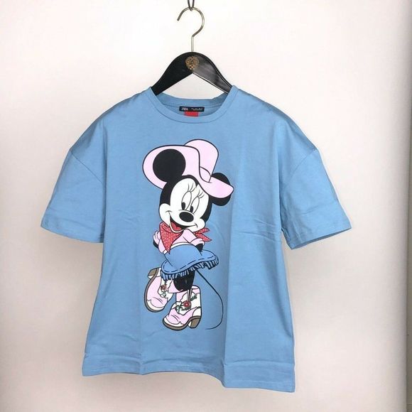 ZARA DISNEY MINNIE MOUSE COWGIRL WESTERN T-SHIRT - Picture 2 of 8